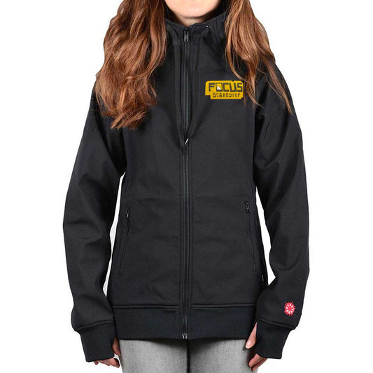 Focus Boardshop Women's Tech Zip Hooded Jacket, Medium