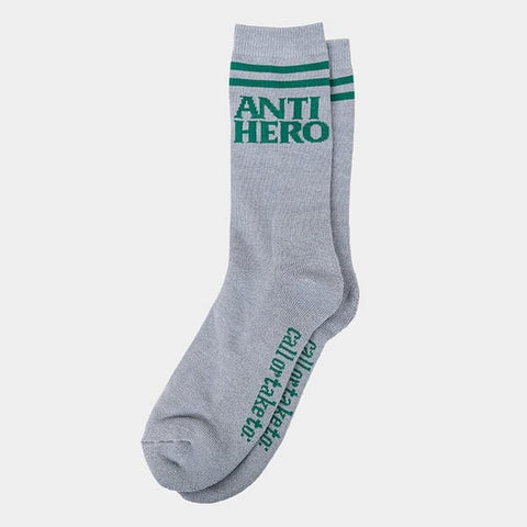 Anti Hero If Found Crew Socks - Gray/Green