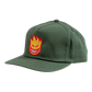 Spitfire Bighead Snapback Hat - Dark Green/Red/Gold