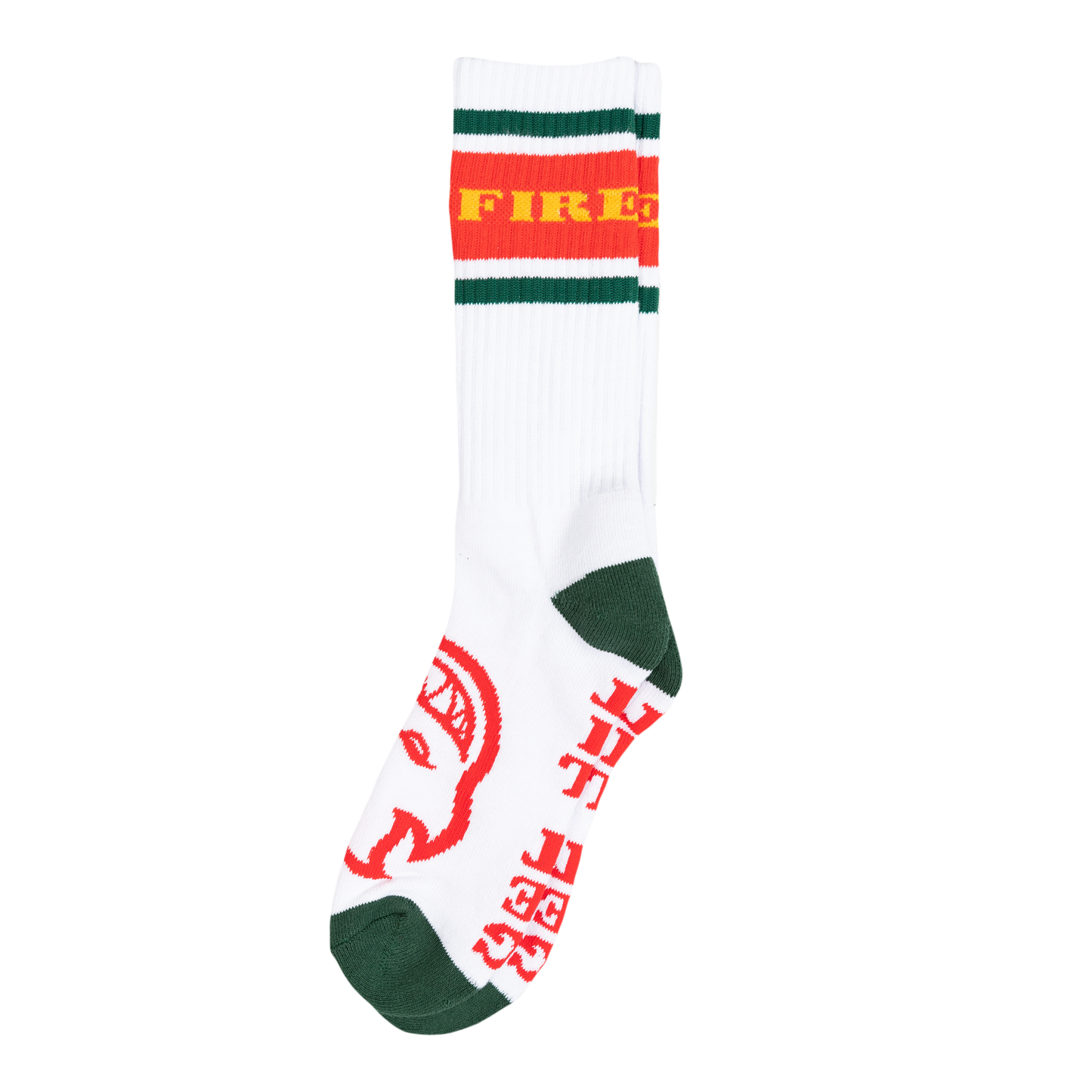 Spitfire Classic 87 Bighead Crew Socks - White/Red/Green/Gold
