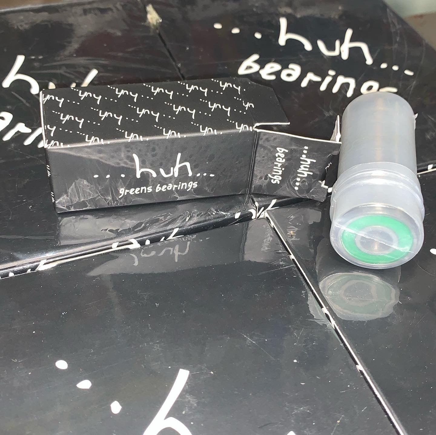 Huh Greens Skateboard Bearings Focus