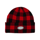 Corduroy Fuzz Beanie - Red
