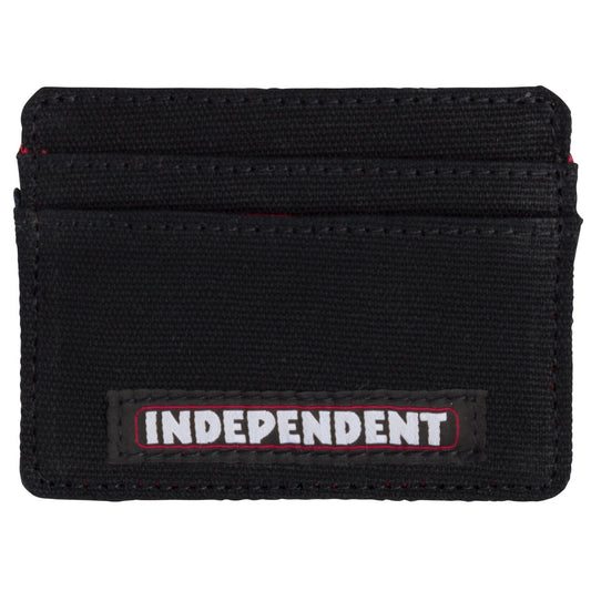 Independent Bar Logo Card Holder Wallet - Black