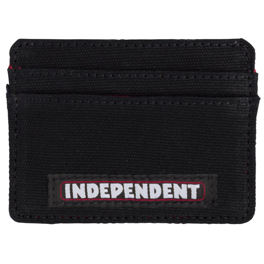 Independent Bar Logo Card Holder Wallet - Black